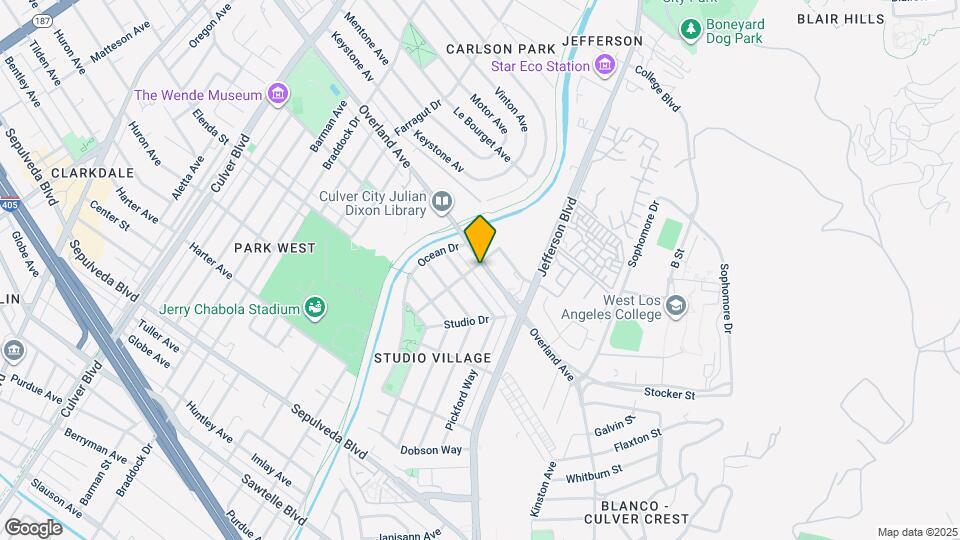 5107 Overland Ave Map and Location Details