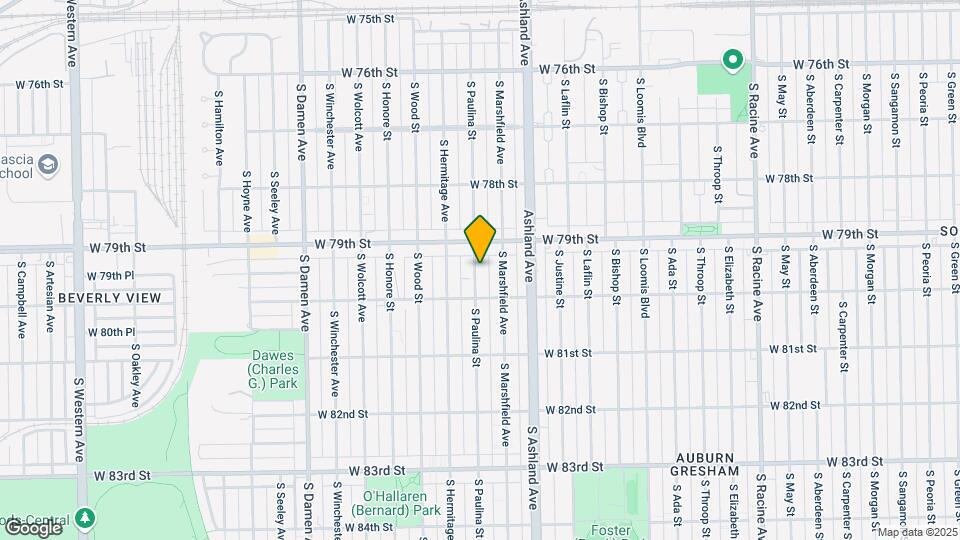 7931 S Paulina St Map and Location Details