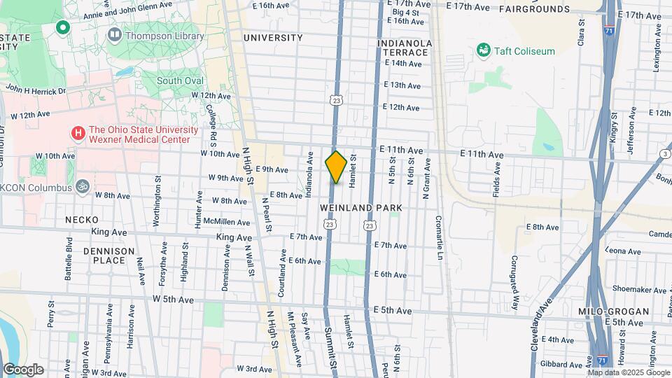1448 Summit St Map and Location Details