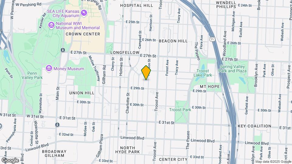 2830 Harrison St Mapa y Detalles de la Ubicación