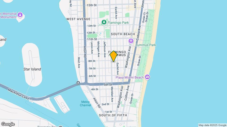 SOUTH BEACH APARTMENT BUILDING Mapa y Detalles de la Ubicación