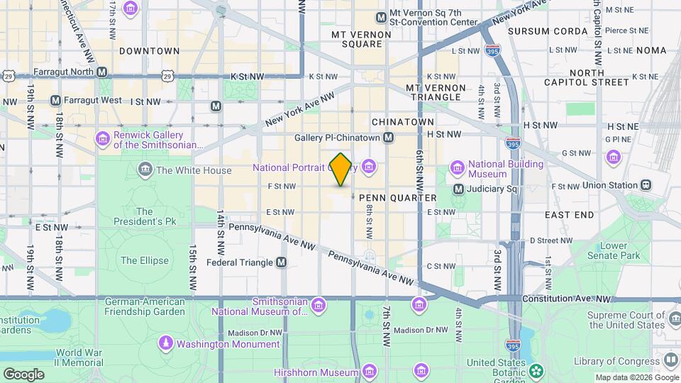 912 F St NW, Unit 902 Map and Location Details