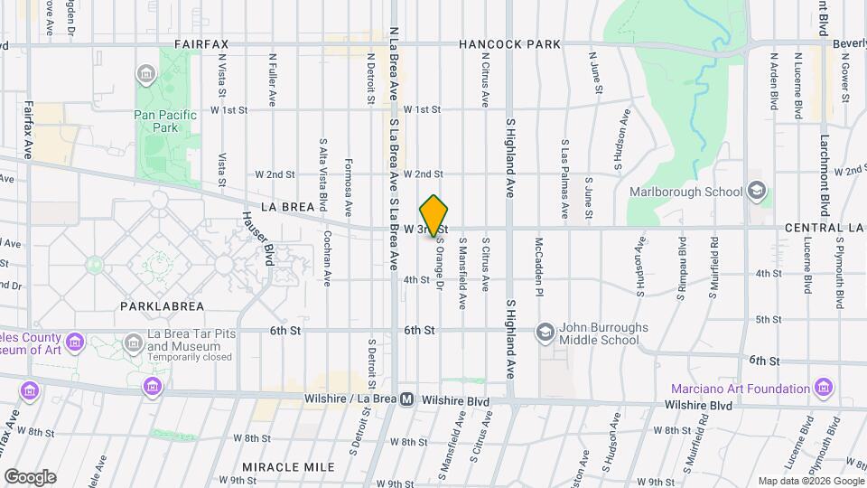 319 S Orange Dr Map and Location Details