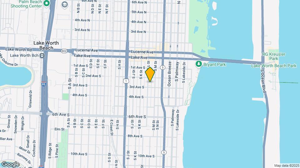 222 S L St Map and Location Details