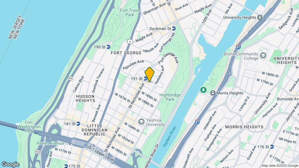 566 W 191st St Map and Location Details