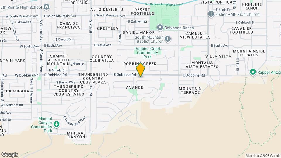 1118 E Paseo Way Mapa y Detalles de la Ubicación