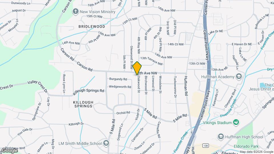 1232 Oakwood St Map and Location Details
