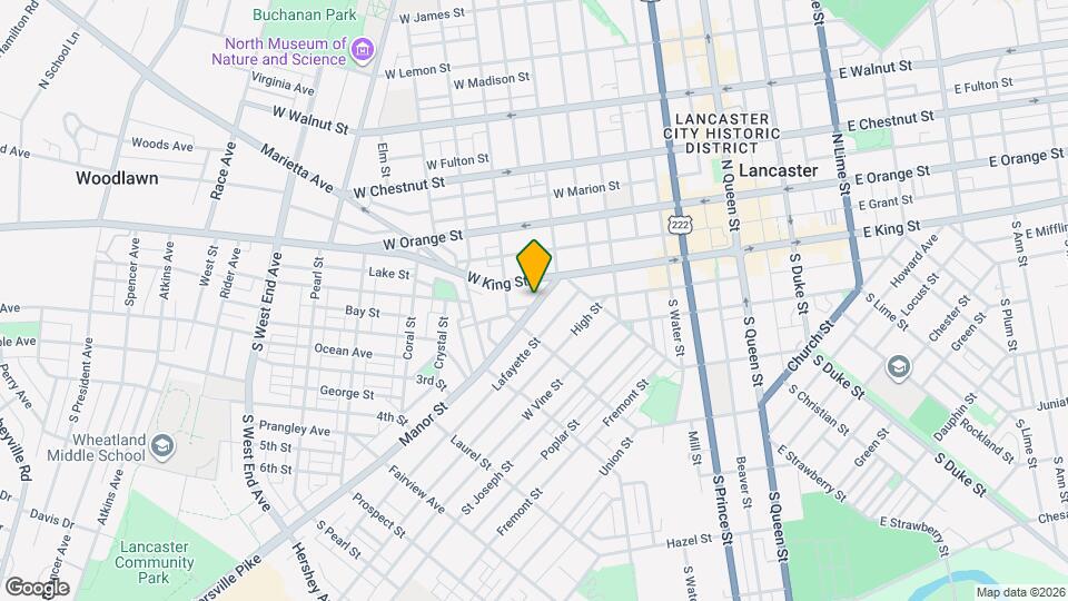 445 Manor St Map and Location Details