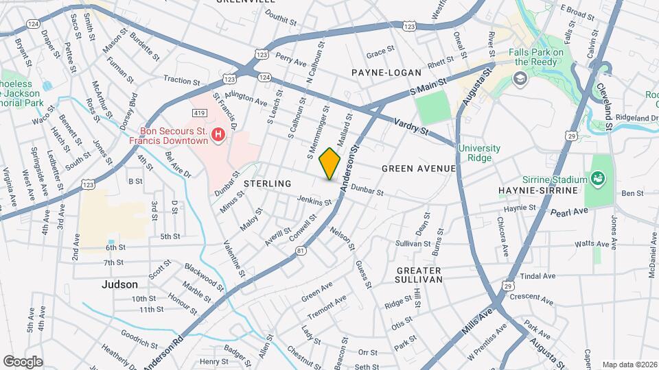 609 Dunbar St Map and Location Details