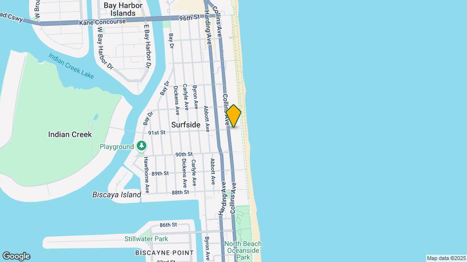 9001 Collins Ave, Unit S-401 Mapa y Detalles de la Ubicación