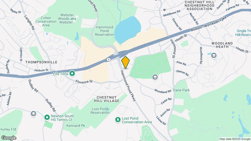 321 Hammond Pond Pkwy Map and Location Details