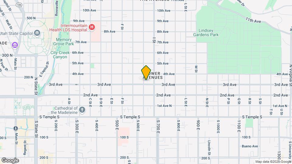 555 E 3rd Ave Map and Location Details