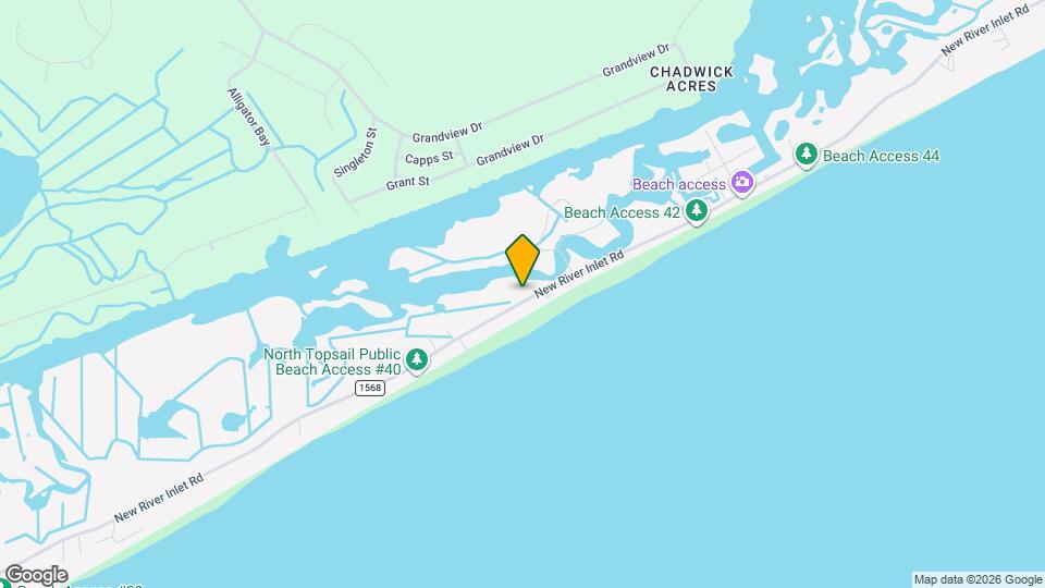 1401 New River Inlet Rd Map and Location Details