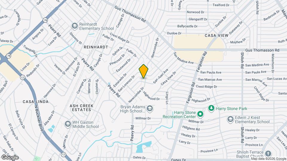 10205 Newcombe Dr Map and Location Details