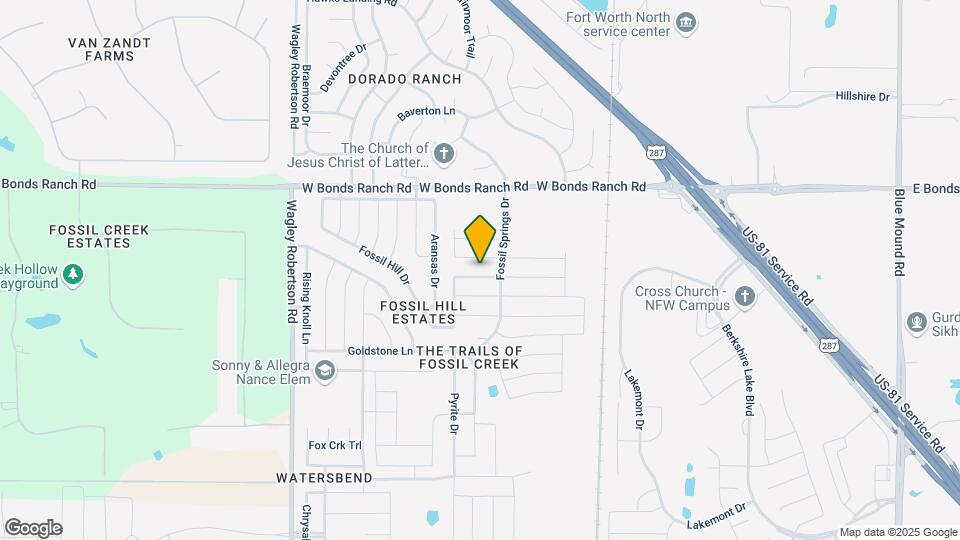 416 Lead Creek Dr Map and Location Details