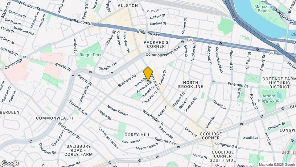 17 Kenwood St, Unit 1 Map and Location Details