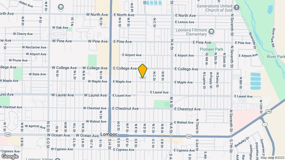 501-505 N D St Map and Location Details