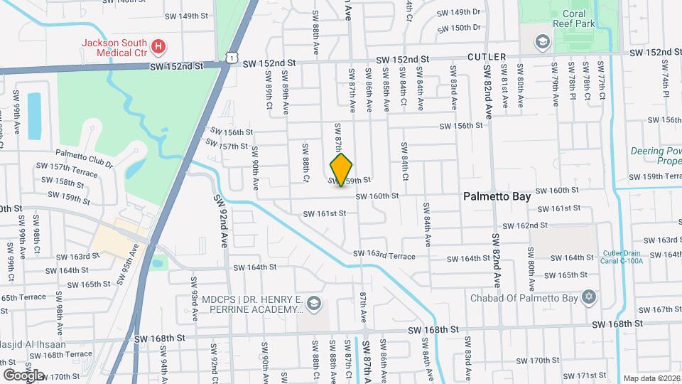 8725 SW 160th St Map and Location Details