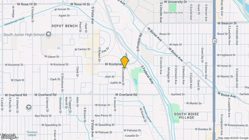 1236 S Columbus St Map and Location Details