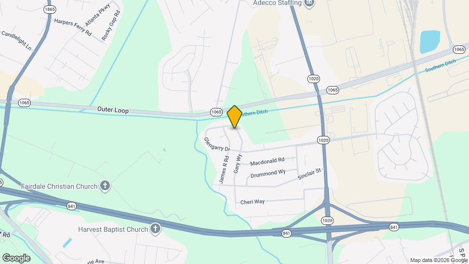 8602 Gary Wy Map and Location Details