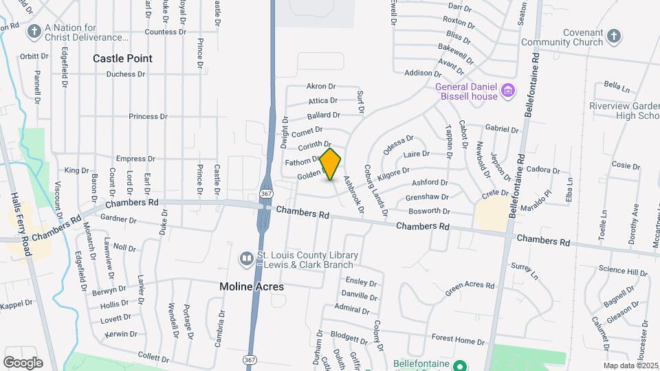 10043 Hedge Dr Map and Location Details