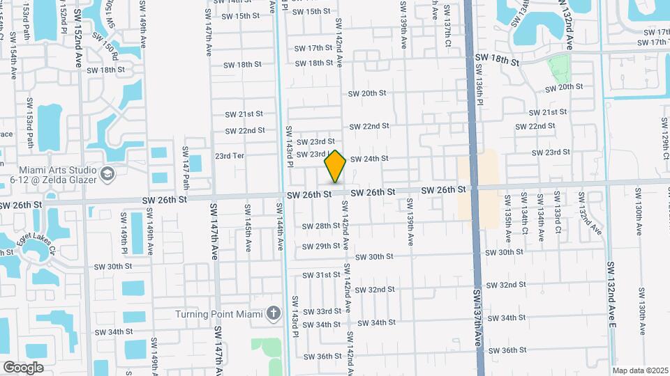 14222 SW 25th Terrace Map and Location Details