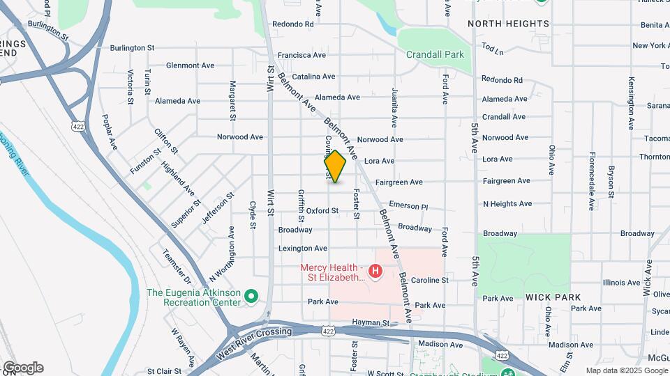 634 Fairmont Ave Map and Location Details