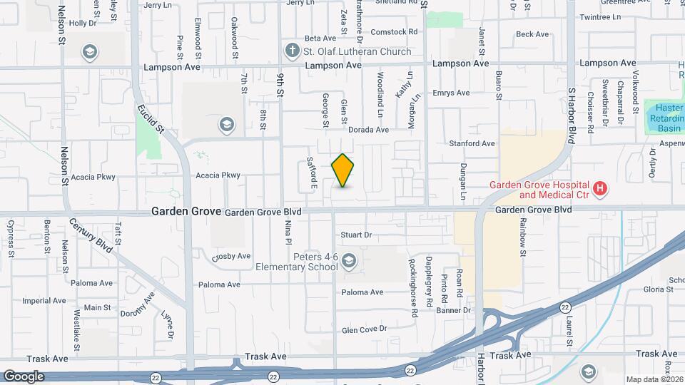12944 Newhope St Map and Location Details