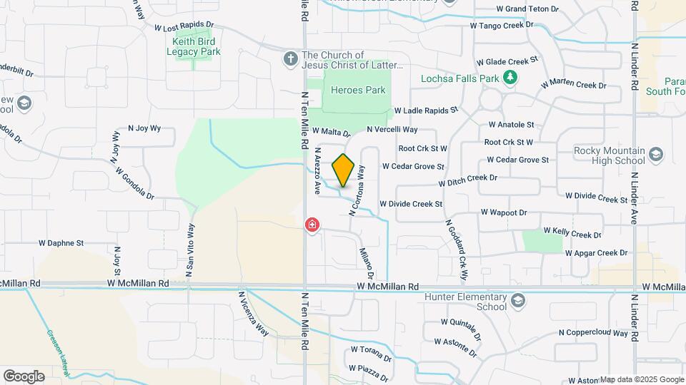 3024 W Divide Creek Dr Map and Location Details