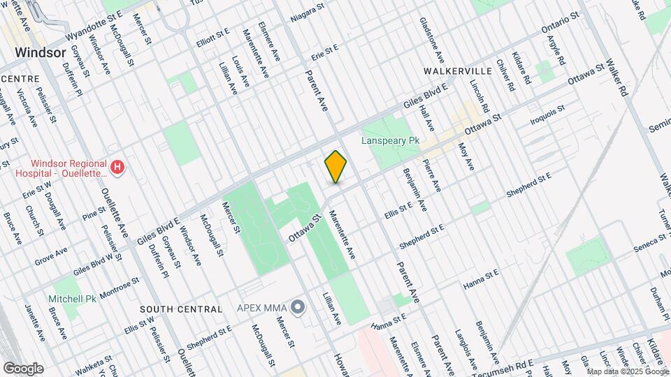 832 Ottawa St Map and Location Details