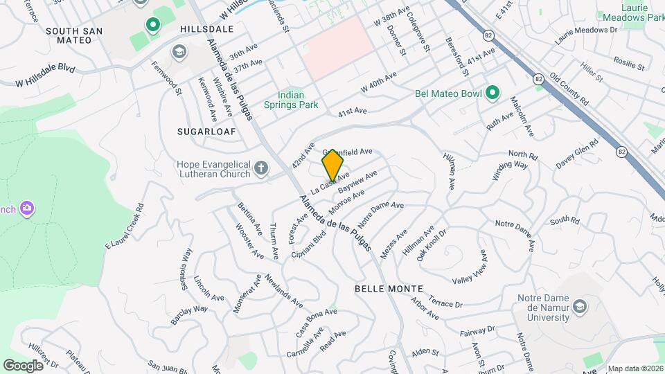 321 La Casa Ave Map and Location Details