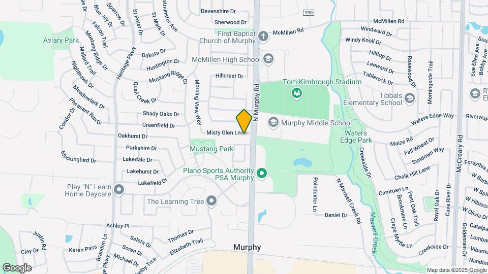 104 Misty Glen Ln Map and Location Details