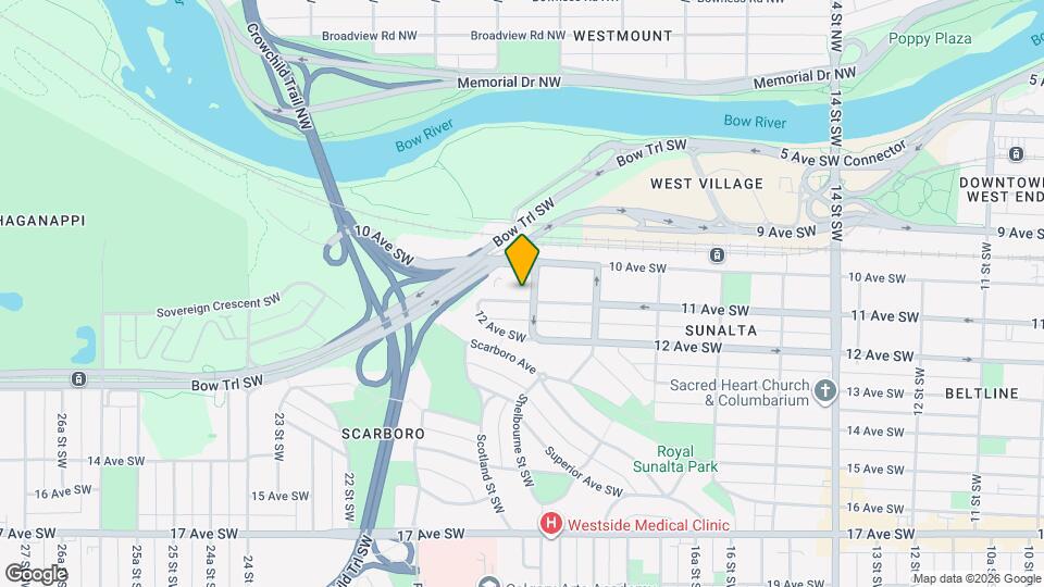 2006-2011 11 Ave SW Map and Location Details