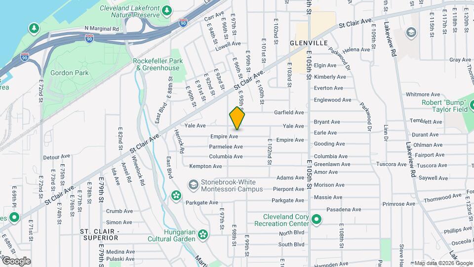 9409 Empire Ave Map and Location Details