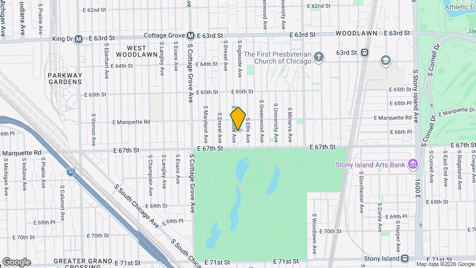 6629 S Ingleside Ave Map and Location Details