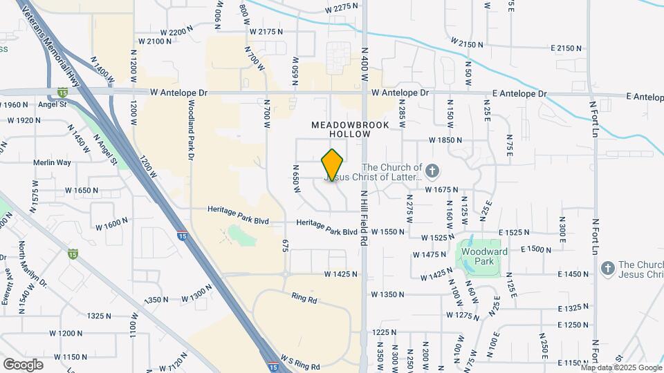 1729 N Alder Street, Unit NW Bedroom Map and Location Details