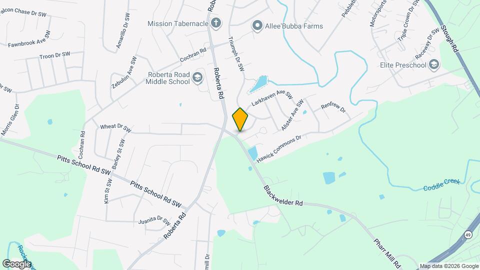 3639 Grove Creek Pond Dr SW Map and Location Details