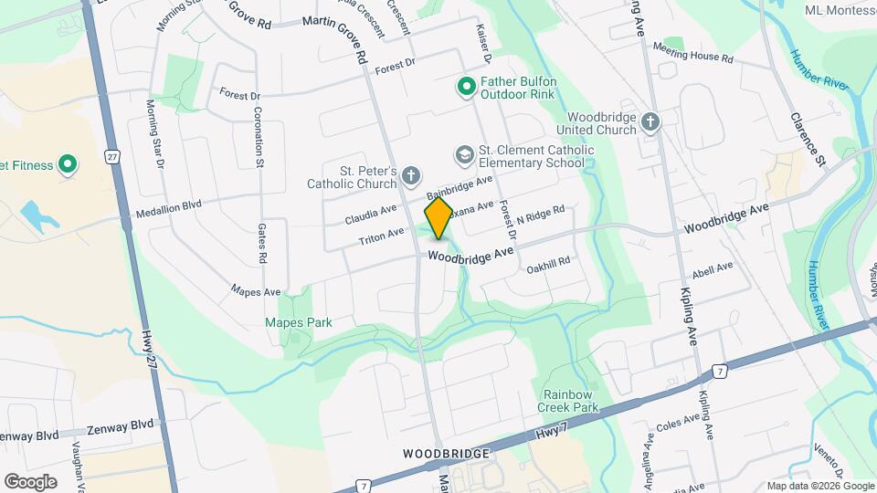 596 Woodbridge Ave Map and Location Details