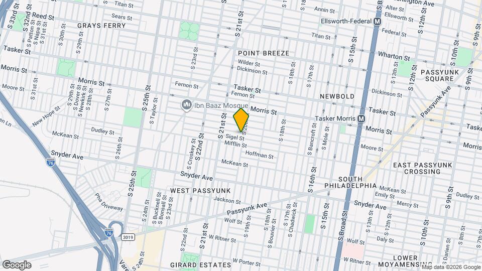 1822 S 20th St, Unit 1 Map and Location Details