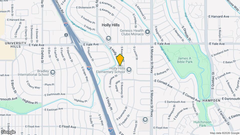 3000 S Holly Pl Map and Location Details