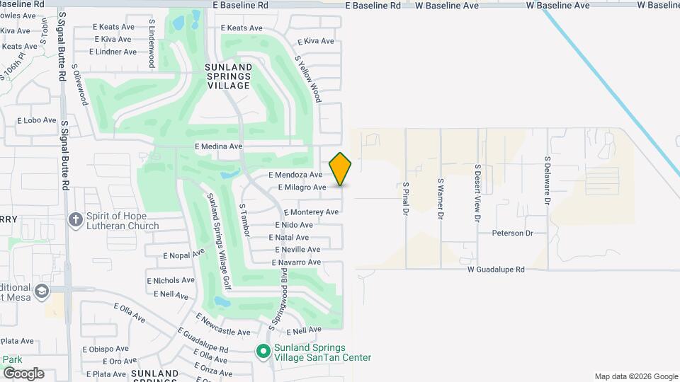 11543 E Milagro Ave Map and Location Details