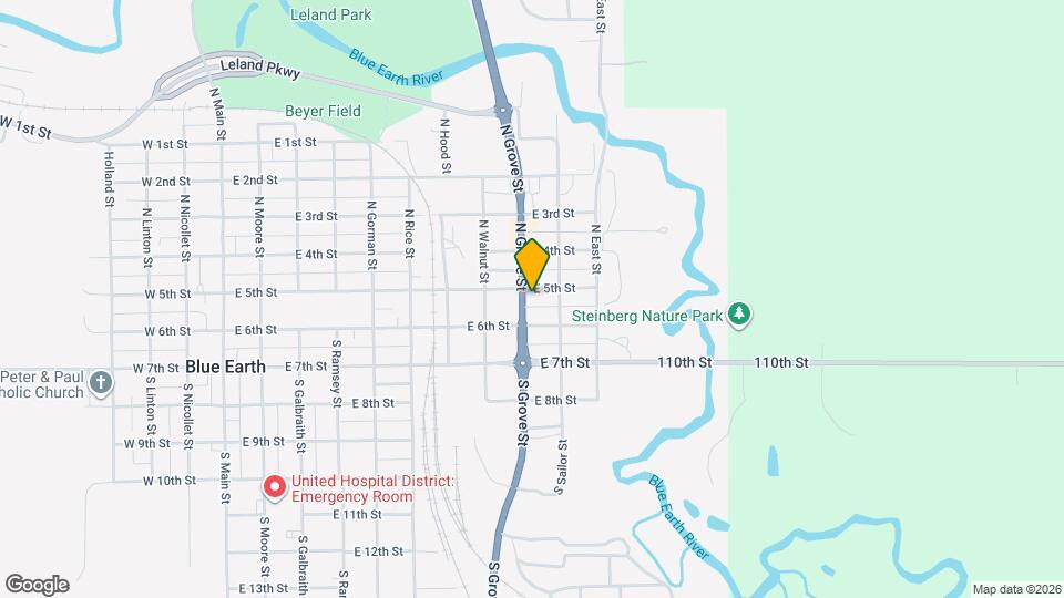 902 E 5th St, Unit 1 Bedroom Map and Location Details