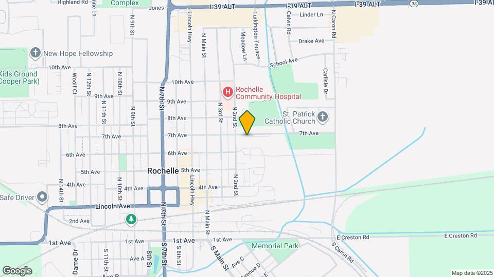 Rochelle Map and Location Details