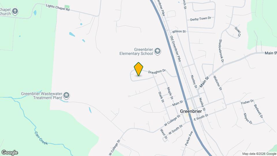 1070 Draughon Dr Map and Location Details