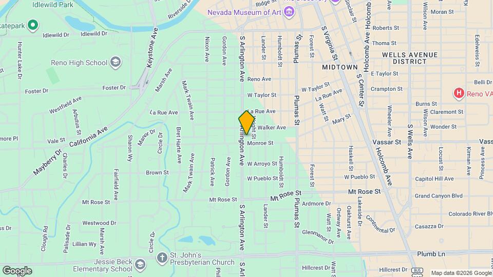 1122 S Arlington Ave Map and Location Details