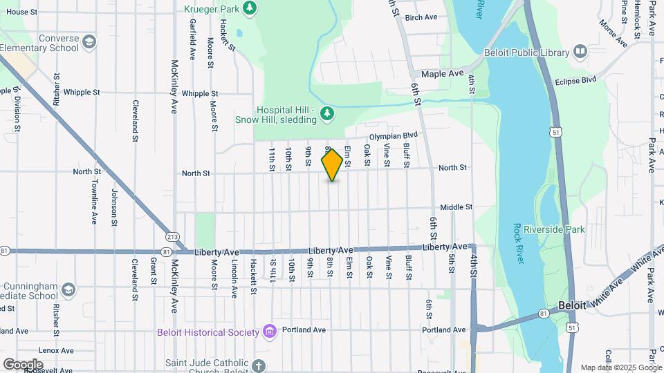 1237 8th St Map and Location Details