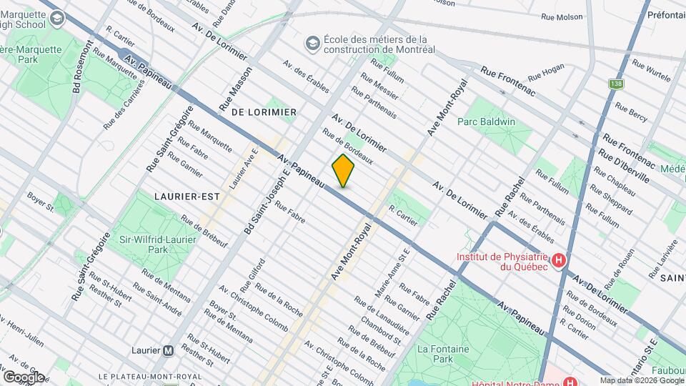 4647-4655 Papineau Av Map and Location Details