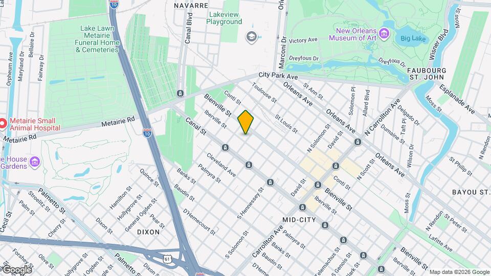 4601 Iberville St Mapa y Detalles de la Ubicación