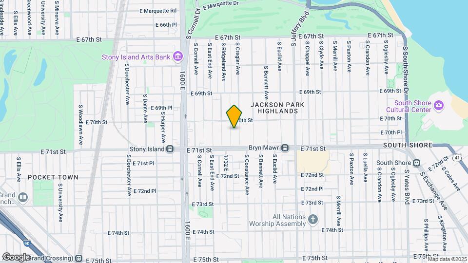7020-7024 S Cregier Ave Mapa y Detalles de la Ubicación