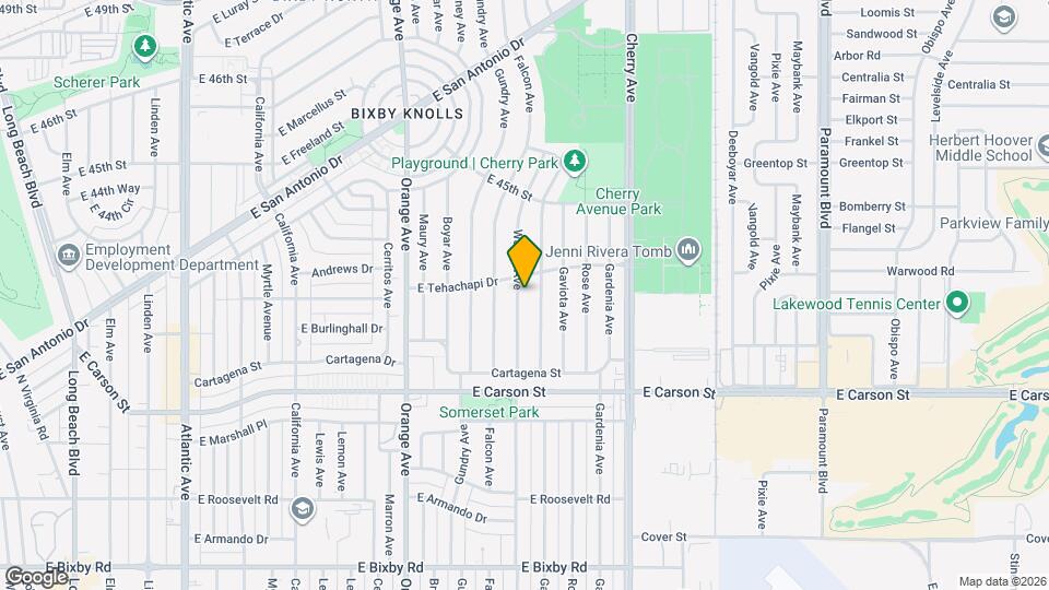 4232 Walnut Mapa y Detalles de la Ubicación